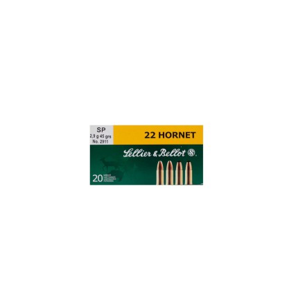 Sellier & Bellot 22Hornet Softpoint  45gr