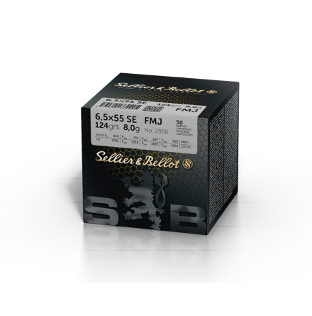 Sellier & Bellot 6,5X55 FMJ 124grain 8,0g 50-P