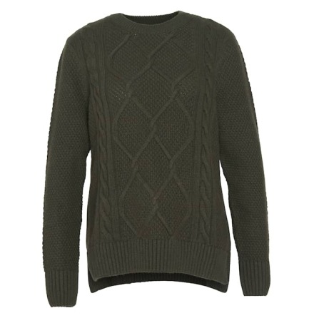 Barbour Burne Crew Sweater Olive