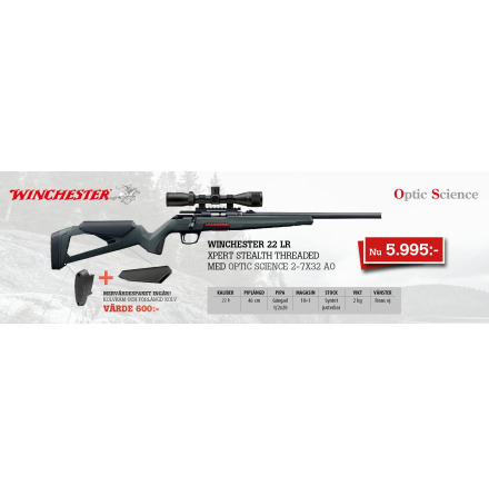 Winchester Xpert Stealth .22LR 46cm 1/2-20UNF